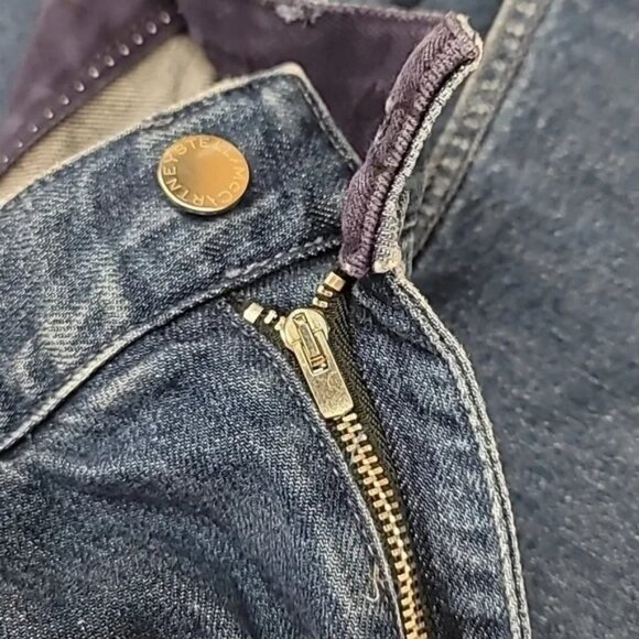 Stella McCartney blue star printed cropped jeans size 29 - Picture 3 of 7